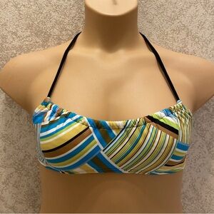 a.n.a Multicolor Striped Bikini Top